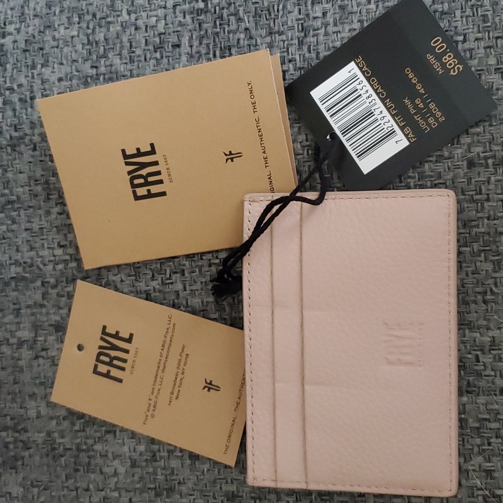 Frye Card Case Light Pink